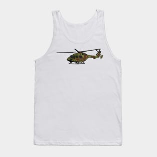 Army helicopter cartoon illustration Tank Top